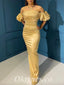 Sexy Satin Off Shoulder Sleeveless Mermaid Long Prom Dresses,PDS0686