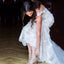 Ivory Lace Appliques Nude Sleeveless Backless Mermaid Wedding Dresses, TYP1413