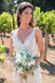 Ivory Lace Appliques Nude Sleeveless Backless Mermaid Wedding Dresses, TYP1413