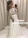 Cheap Long Sleeves Sexy Two Pieces Wedding Dresses Online, TYP0838