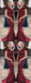 Gorgeous Burgundy One Shoulder Mermaid Long Evening Prom Dresses, TYP1383