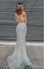 Sparkly Sliver One Shoulder Side Slit Floor-Length Women Prom Dresses PDS1241