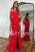 Elegant Red Lace Prom Dress 2026 Sexy Strapless Bodice & Statement Bow Gown