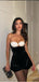 Sexy Sweetheart White&Black Mini Dresses Homecoming Dresses, PDS0595