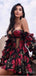 Sexy Ball Gown Black&Red Criss-Cross Sweetheart Off Shoulder Mini Dresses Homecoming Dresses, PDS0601