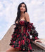 Sexy Ball Gown Black&Red Criss-Cross Sweetheart Off Shoulder Mini Dresses Homecoming Dresses, PDS0601