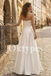 Strapless Bridal Jumpsuit with Overskirt Modern Wedding Pant Suit with Detachable Train