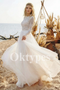 Long Sleeve Lace Wedding Dress - Boho Bridal Gown for Beach Wedding