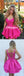 Sexy Azalea Satin Spaghetti Straps V-Neck A-Line Mini Dresses/ Homecoming Dresses,PDS0532
