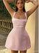 Cozy Pink Spaghetti Strap Women Mini Dresses Homecoming Dresses, PDS0584