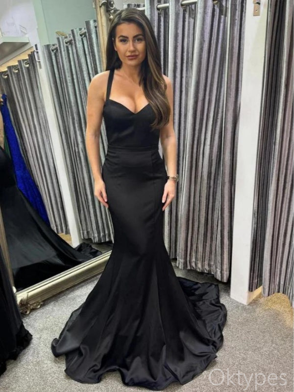 Sexy Black Classy Mermaid Floor-Length Prom Dresses PDS1164