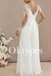 Elegant Lace Wedding Jumpsuit Chic Bridal Outfit with Flowy Chiffon Pants