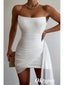 Sexy White Chiffon Sweetheart Sleeveless Short Prom Dresses/Homecoming Dresses,PDS0496