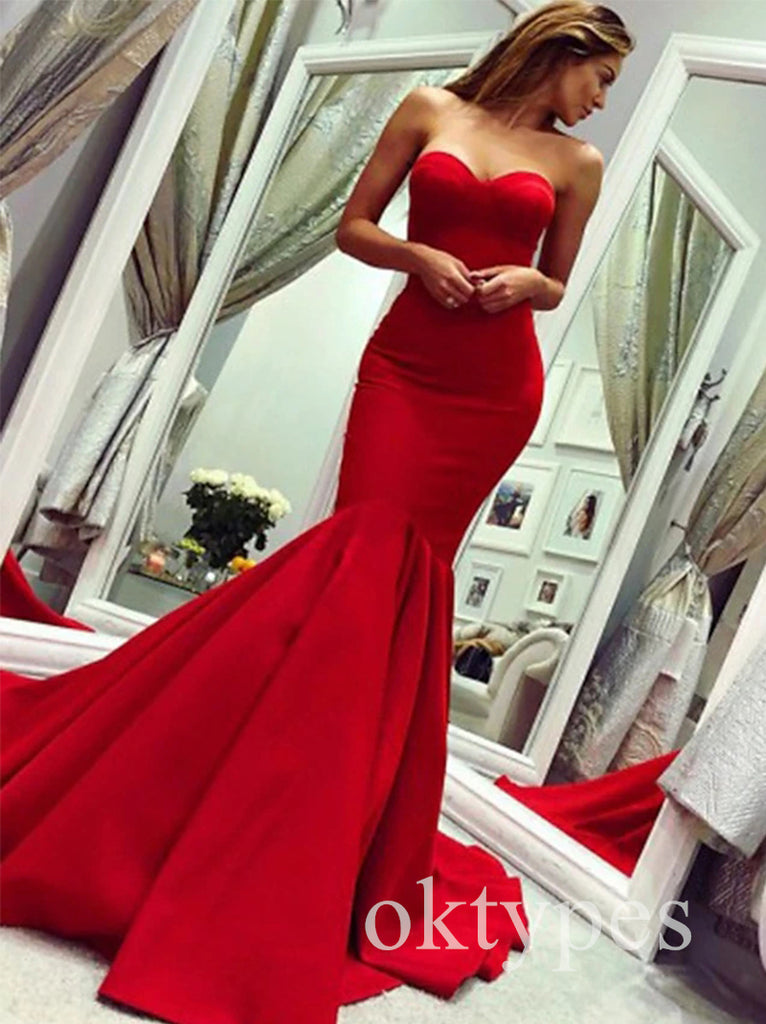 Sexy Sweetheart Sleeveless Mermaid  Floor Length Women Prom Dresses PDS1285