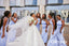 Sexy Soft Satin Halter Sleeveless Mermaid Floor Length Bridesmaid Dresses, BDS0334