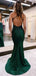Sexy Green Mermaid Appliqued Homecoming Dresses, PDS1062