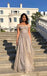 Unique Gold Sparkle Long Cheap Formal Evening Dress Prom Dresses, TYP1736