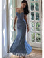 Sexy Satin Spaghetti Sptraps V-Neck Sleeveless Criss Cross Mermaid Long Prom Dresses,PDS0628
