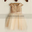 Cap Sleeve Round Neck Tulle Flower Girl Dresses, Popular Little Girl Dresses, TYP0808