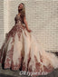 Elegant Sweetheart Sleeveless Lace Up Back A-Line Long Prom Dresses,PDS0446