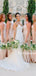 Charming V-neck Mermaid Sleeveless Cheap Long Bridesmaid Dresses, BDS0139