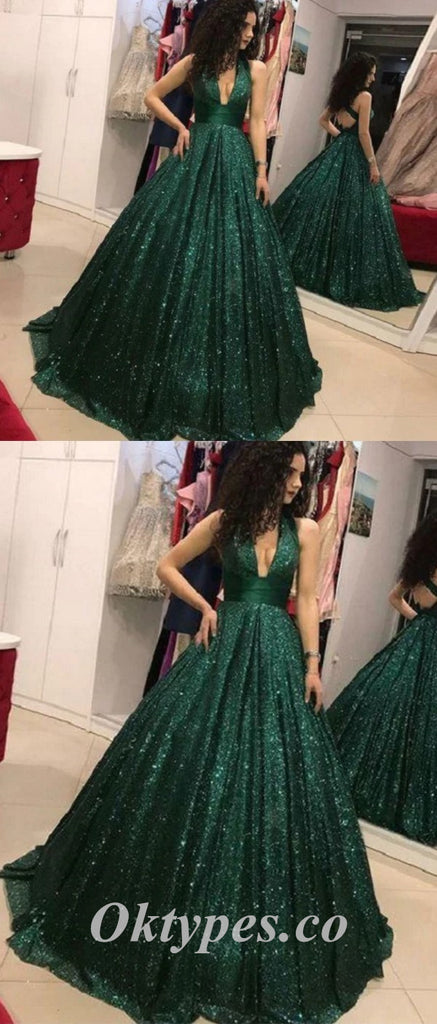 Sexy Charming Tulle Spaghetti Straps Sleeveless A-Line Long Prom Dresses,PDS0606