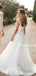 Charming Sleeveless Spaghetti Strap Long Cheap Long Wedding Dresses, TYP2064