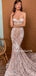 Charming Straight Mermaid Lace Tulle Simple Wedding Dresses, WDS0100