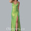 Sexy Sequin Spaghetti Straps V-Neck Criss Cross Lace Up Side Slit Mermaid Long Prom Dresses,PDS0762