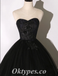 Gorgeous Black Lace And Tulle Sweetheart Sleeveless A-Line Long Prom Dresses/Ball Gown,PDS0637