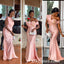 Sexy Soft Satin Mermaid Floor Length Bridesmaid Dressses With Applique, BDS0224