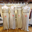 Mismatched Sequin sleeveless Floor Length A-line Bridesmaid Dresses  , BDS0181