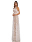 A-Line Lace High Neck Off Shoulder Lace Up Elegant Wedding Dresses, WDS0113