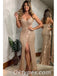 Sexy Sequin Spaghetti Straps V-Neck Split Mermaid Long Floor Length Prom Dresses ,PDS0365