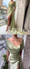 Sexy Satin Sleeveless Side Slit Mermaid Long Prom Dresses, PDS0858