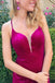 Grape Long Mermaid Prom Dresses, Beading Prom Dresses, Bateau Prom Dresses, Yarn Prom Dresses, TYP0194