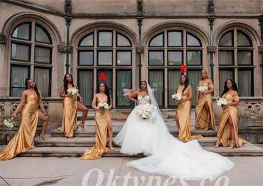 Mismatched Sexy Soft Satin Mermaid Side Slit Floor Length Bridesmaid Dressses, BDS0225