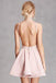 Sexy Backless Pink Cheap Homecoming Dresses Under 100, CM400