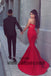Red Long Mermaid Prom Dresses, Sweetheart Prom Dresses, Zipper Prom Dresses, Sexy Prom Dresses, TYP0219