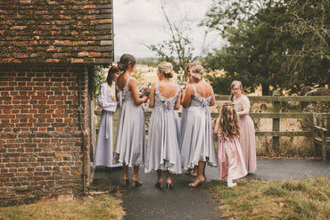 Straps Grey Top Lace Applique Cheap A-line Ankle Length Bridesmaid Dresses, BDS0087