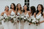 Newest Spaghetti Strap V-neck White Double Fdy Mermaid Long Cheap Bridesmaid Dresses, BDS0070