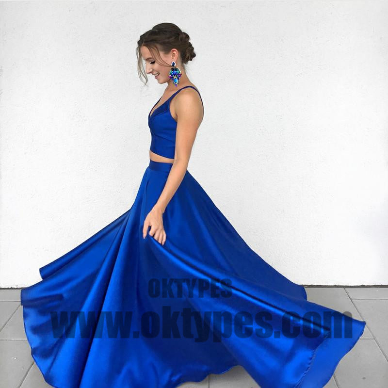 Two Piece Tulle Prom Dress, Cheap Long Prom Dress, Charming Prom Dresses, TYP0381