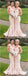 Mermaid Square Long Cheap Champagne Stretch Satin Bridesmaid Dresses, TYP1851