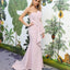 Sweetheart Charming Pink Satin Mermiad Long Cheap Bridesmaid Dresses, BDS0026