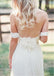Elegant Off-Shoulder Beading Sash Long Cheap Chiffon Wedding Dresses, TYP1113