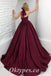 Elegant Sequin Tulle Halter Sleeveless A-Line Long Prom Dresses/ Ball Gown,PDS0744