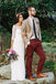 Elegant Off-the-Shoulder 3/4 Sleeves Lace Beach Wedding Dresses Online, TYP1114