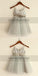 Sparkly Spaghetti Strap V- Neck Light Gray Tulle Flower Girl Dresses With Handmade Flower Sash, TYP0809