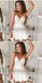 Sexy Short Prom Dress,White Homecoming Party Dress Girls, Graduation Gowns, TYP0761