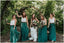Charming Newest Green Tulle Long Cheap Floor-Length Bridesmaid Dresses, BDS0021